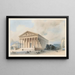 Vue de la Madeleine Paris - Jules-Frédéric Bouchet — framed artwork on a wall