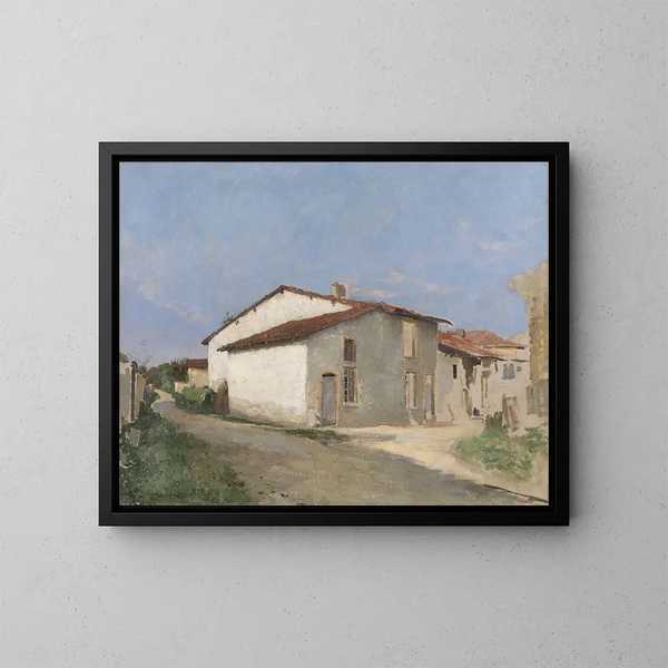 Calle en Damvillers - Jules Bastien-Lepage — cuadro enmarcado en la pared
