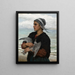 La Gaviota herida - Jules Breton — cuadro enmarcado en la pared