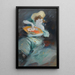 Portrait of a Lady - Jules Chéret — framed artwork on a wall