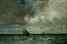 Boats fleeing before the storm - Jules Dupré — artwork view