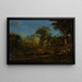 Vista de los pastizales del Limousin, Francia - Jules Dupré — cuadro enmarcado en la pared