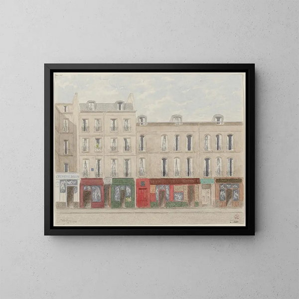 Rue Beaubourg n° 47 y 49, 3er distrito - Jules Gaildrau — cuadro enmarcado en la pared