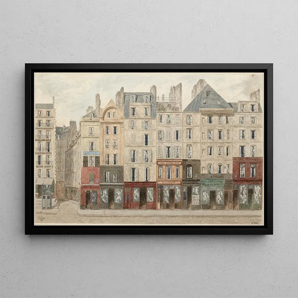 Rue Galande N° 13 5ème arrondissement - Jules Gaildrau — cuadro enmarcado en la pared