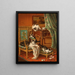 Proud mom cat - Jules Le Roy — framed artwork on a wall