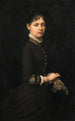Retrato de una dama - Jules Marie Sevestre — vista de la obra