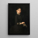 Retrato de una dama - Jules Marie Sevestre — cuadro enmarcado en la pared