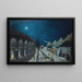 The Viaduc du Point-du-Jour and the Bastion 35 in March 1870 - Jules Mary — framed artwork on a wall