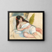 Mujer extendida - Jules Pascin — cuadro enmarcado en la pared