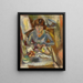 Hermine David devant la table - Jules Pascin — framed artwork on a wall