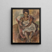 Julie la Martiniquaise - Jules Pascin — framed artwork on a wall