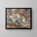 El descanso del modelo - Jules Pascin — cuadro enmarcado en la pared