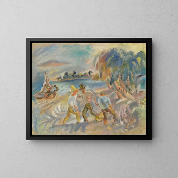 Los bandidos - Jules Pascin — cuadro enmarcado en la pared