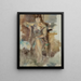 Lucy Fontenay aux roses - Jules Pascin — framed artwork on a wall