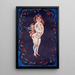Nude and Cupid Painting - Jules Pascin — framed artwork on a wall