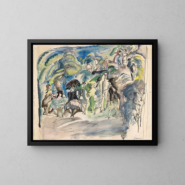 Parque de La Habana - Jules Pascin — cuadro enmarcado en la pared