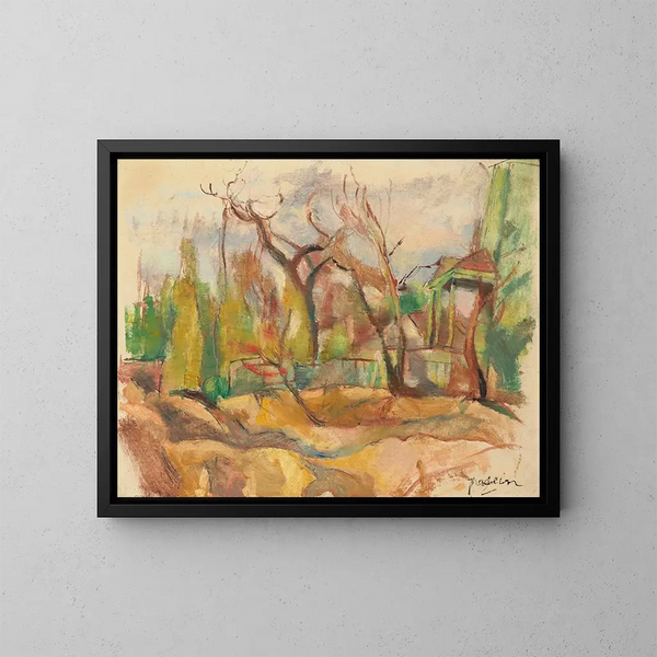 Paisaje en Cuba - Jules Pascin — cuadro enmarcado en la pared
