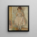 Retrato de una joven - Jules Pascin — cuadro enmarcado en la pared