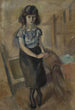 Portrait of a Standing Woman - Jules Pascin — artwork view