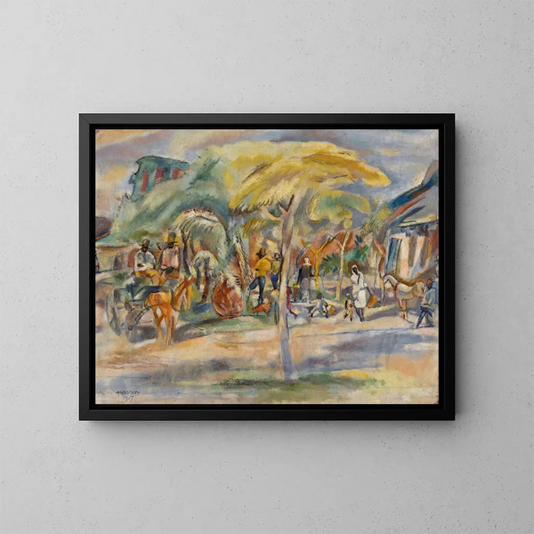 Paisaje del Sur - Jules Pascin — cuadro enmarcado en la pared