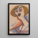 Cabaret Singer - Jules Schmalzigaug — framed artwork on a wall