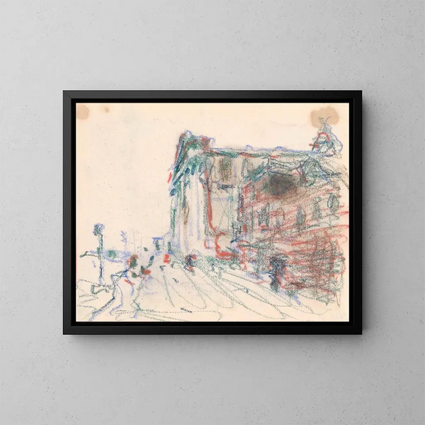 Iglesia de los Jesuitas en Venecia - Jules Schmalzigaug — cuadro enmarcado en la pared