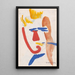 Clown - Jules Schmalzigaug — framed artwork on a wall