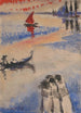 Velero rojo y góndola - Jules Schmalzigaug — vista de la obra