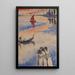 Velero rojo y góndola - Jules Schmalzigaug — cuadro enmarcado en la pared