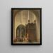 Interior de la iglesia de San Pedro de Lovaina - Jules Victor Genisson — cuadro enmarcado en la pared