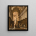 del Coro parisino de la basílica Sainte-Geneviève-Pantheon bajo el Segundo Imperio - Jules Victor Genisson — cuadro enmarcado en la pared