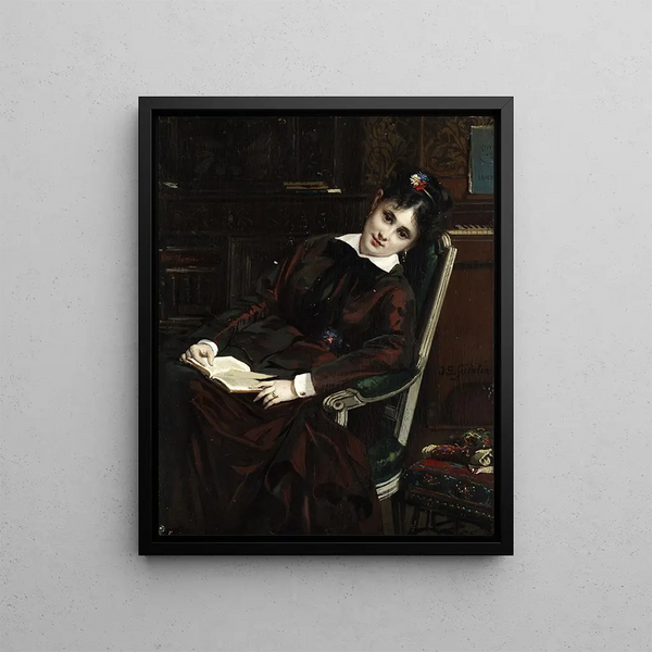 Julesmile Saintin - Young woman reading.webp