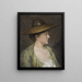 Portrait of Woman - Julia Beck — framed artwork on a wall