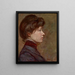 Retrato de una joven mujer - Julia Graydon Sharpe — cuadro enmarcado en la pared