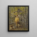 Hunter and dogs - Julian Alden Weir — framed artwork on a wall