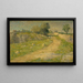 El camino - Julian Alden Weir — cuadro enmarcado en la pared