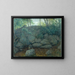 Rocks in the Forest - Julian Alden Weir — framed artwork on a wall
