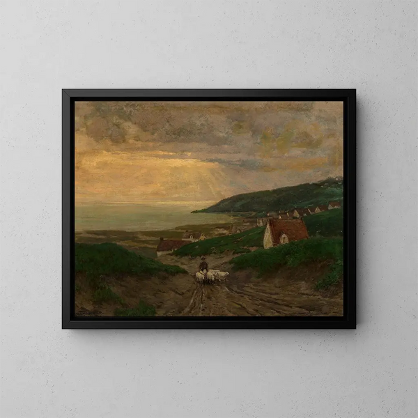 Early Morning Painting - Julian Onderdonk — framed artwork on a wall