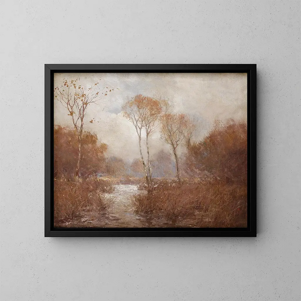 October Landscape - Julian Onderdonk — framed artwork on a wall