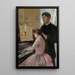 La lección de piano - Julie Delance-Feurgard — cuadro enmarcado en la pared