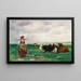 The Milkmaid - Julien Dupré — framed artwork on a wall