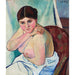 Reproduction of the painting Juliette sitting in an armchair - Suzanne Valadon