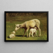 a Sheep and Two Lambs - Juliette Peyrol-Bonheur — framed artwork on a wall