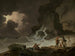 Una tormenta detrás de la isla de Wight - Julius Caesar Ibbetson — vista de la obra
