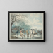 Patineurs sur le Serpentine dans Hyde Park - Julius Caesar Ibbetson — framed artwork on a wall