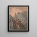 The Welsh Bard - Julius Caesar Ibbetson — framed artwork on a wall