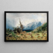 Paisaje de las montañas de los Gigantes óleo sobre lienzo - Julius Eduard Mařák — cuadro enmarcado en la pared