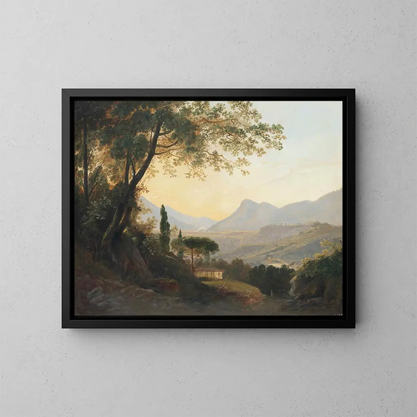 Subiaco en Latium cerca de Roma Italia - Julius Elsässer — cuadro enmarcado en la pared