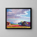 Sol de la tarde - Julius Exter — cuadro enmarcado en la pared