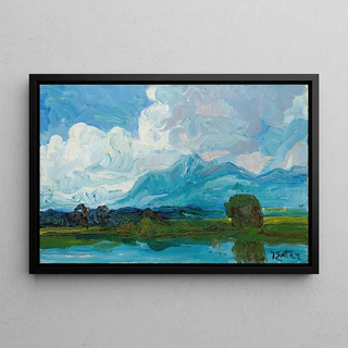 Julius Exter - See mit Wolken Chiemsee.webp